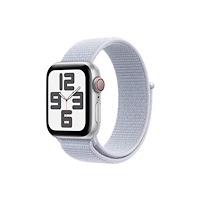 Apple Apple Watch SE (GPS + Cellular) 2a generation - silveraluminium - smart klocka med sportögla - blå moln - 32 GB