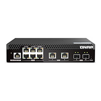 QNAP Systems, Inc QNAP Web Managed Series - switch - halv bredd, lager 2 - 10 portar - Administrerad - rackmonterbar