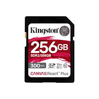 Kingston Technology Kingston Canvas React Plus - flash-minneskort - 256 GB - SDXC UHS-II