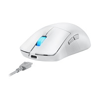 ASUSTeK COMPUTER ASUS ROG Harpe Ace Mini - mus - USB 2.0, Bluetooth 5.1, 2.4 GHz - månskensvit