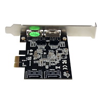 StarTech.com StarTech.com PCI Express SATA 6 Gbps eSATA-kontrollerkort med 2 portar - PCIe SATA III-kort med dubbla portar - 2 intern...