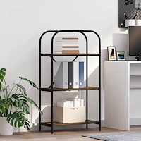 vidaXL Hyllsystem Rökfärgad ek 60 x 30 x 109 cm Konstruerat trä