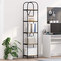 vidaXL Hyllsystem artisan ek 40 x 30 x 183 cm Konstruerat trä