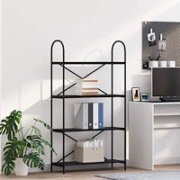 vidaXL Hyllsystem Svart ek 80 x 30 x 146 cm Konstruerat trä