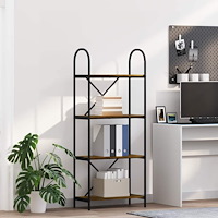 vidaXL Hyllsystem Rökfärgad ek 60 x 30 x 146 cm Konstruerat trä