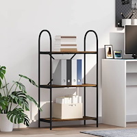 vidaXL Hyllsystem Rökfärgad ek 60 x 30 x 109 cm Konstruerat trä