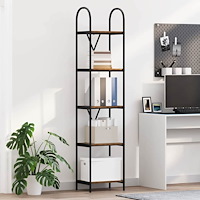 vidaXL Hyllsystem Gammalt trä 40 x 30 x 183 cm Konstruerat trä