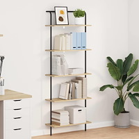 vidaXL Hyllsystem Sonoma ek 60 x 24 x 168 cm Konstruerat trä