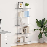 vidaXL Hyllsystem Grå sonoma 60 x 24 x 168 cm Konstruerat trä