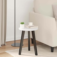 vidaXL Bordsskiva Vit högglans 30 x 30 x 1.5 cm Konstruerat trä