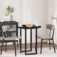 vidaXL Bordsskiva Svart 70 x 70 x 1.5 cm Konstruerat trä