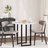 vidaXL Bordsskiva Vit högglans 80 x 80 x 1.5 cm Konstruerat trä