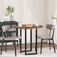 vidaXL Bordsskiva Rökfärgad ek 80 x 80 x 1.5 cm Konstruerat trä