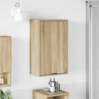 vidaXL Badrumsskåp Sonoma ek 39 x 23.5 x 65 cm Konstruerat trä