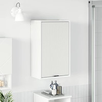 vidaXL Badrumsskåp Vit högglans 39 x 23.5 x 65 cm Konstruerat trä