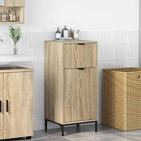 vidaXL Badrumsskåp Sonoma ek 39,5 x 36 x 88 cm Konstruerat trä
