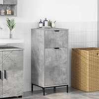 vidaXL Badrumsskåp Betonggrå 39,5 x 36 x 88 cm Konstruerat trä