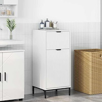 vidaXL Badrumsskåp Vit högglans 39,5 x 36 x 88 cm Konstruerat trä