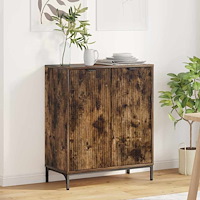 vidaXL Sideboard Rökfärgad ek 69,5 x 33 x 82 cm Konstruerat trä