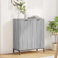 vidaXL Sideboard Grå sonoma 69,5 x 33 x 82 cm Konstruerat trä