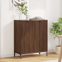 vidaXL Sideboard brun ek 69,5 x 33 x 82 cm Konstruerat trä