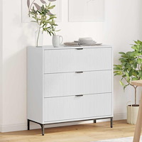 vidaXL Sideboard Vit högglans 79,5 x 33 x 82 cm Konstruerat trä
