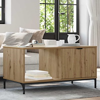 vidaXL Kaffeebord artisan ek 90 x 49 x 46 cm Konstruerat trä