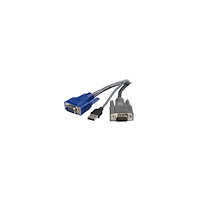 StarTech.com StarTech.com 6 ft Ultra-Thin USB VGA 2-in-1 KVM Cable (SVUSBVGA6) - tangentbords-/video-/muskabel - 1.8 m