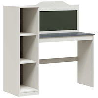 vidaXL Tavelskrivbord Vit och grå 120 x 45 x 118.5 cm Konstruerat trä