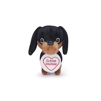 POSH PAWS INTERNATIONAL Love Hearts 7" Clever Sausage Dog Plush Gift