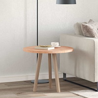 vidaXL Bordsskiva Övrigt Ljusbrun Ø 60 x 2.5 cm Solitt Ekträ