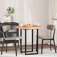 vidaXL Bordsskiva Övrigt Ljusbrun Ø 70 x 4 cm Solitt Ekträ