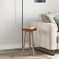 vidaXL Bordsskiva Övrigt Mörkbrun Ø 30 x 4 cm Solitt Ekträ