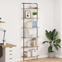 vidaXL Hyllsystem artisan ek 60 x 24 x 203 cm Konstruerat trä