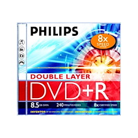 Philips Philips DR8S8J05C - DVD+R DL x 5 - 8.5 GB - lagringsmedier