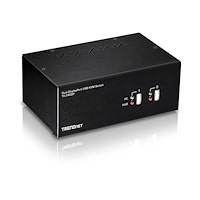 TRENDnet TRENDnet TK-240DP - omkopplare för tangentbord/video/mus/ljud/USB - 2 portar - TAA-kompatibel
