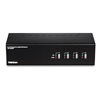 TRENDnet TRENDnet TK 440DP - omkopplare för tangentbord/video/mus/ljud/USB - 4 portar - TAA-kompatibel