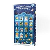Professor Puzzle Adventskalender pussel Christmas through the window
