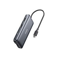Anker Group Anker PowerExpand 8-in-1 USB-C PD Media Hub - dockningsstation - USB-C - 2 x HDMI - 1GbE