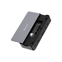 VERBATIM Verbatim Pro - dockningsstation - USB-C - 2 x HDMI, DP - 1GbE