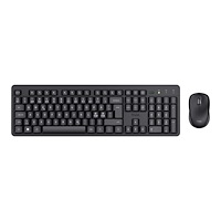 Trust Computer Products Trust TKM-360 - sats med tangentbord och mus - tyst - QWERTY - Nordisk - svart Inmatningsenhet