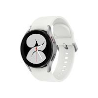 SAMSUNG Samsung Galaxy Watch4 - silver - smart klocka med sportband - vit - 16 GB