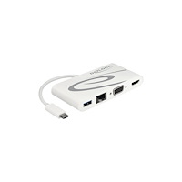 DeLOCK Delock - Retail Pack - dockningsstation - USB-C 3.1 - VGA, HDMI - 1GbE