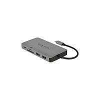 DeLOCK Delock - dockningsstation - USB-C - VGA, HDMI - 1GbE