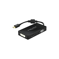 DeLOCK Delock videokort - DisplayPort / HDMI / DVI / VGA - 15 cm