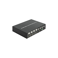 DeLOCK Delock 4 in 1 Multiview - omkopplare för tangentbord/video/mus/ljud/USB - 4 portar