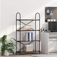 vidaXL Hyllsystem Rökfärgad ek 80 x 30 x 146 cm Konstruerat trä