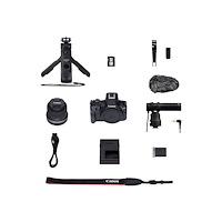 CANON Canon EOS R50 - Content Creator Kit - digitalkamera RF-S 18-45 mm F4,5-6,3 IS STM objektiv