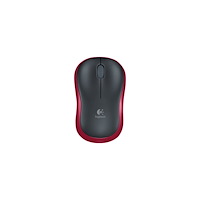 Logitech Logitech M185 - mus - 2.4 GHz - röd