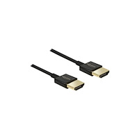 DeLOCK Delock Slim Premium - HDMI-kabel med Ethernet - 2 m